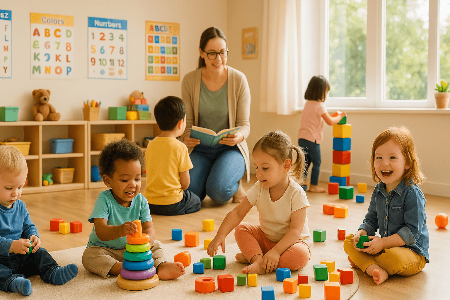 Children playing at Kids Paradise Daycare